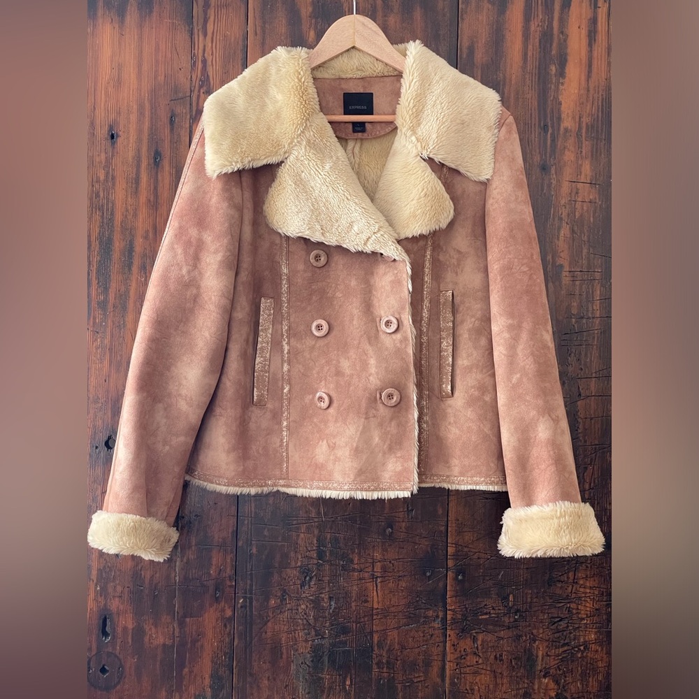 Express Faux Shearling Jacket Women’s L